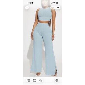 Fashion nova Extra Chill Pants Set Size 2x